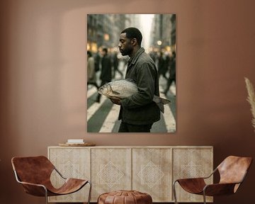 One Person One Street  and One Fish 05 van Fernando Vieira