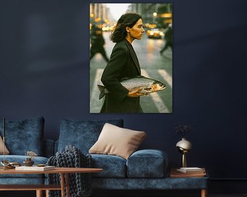 Eine Person, eine Straße und ein Fisch 03