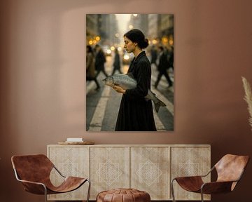 Eine Person, eine Straße und ein Fisch 02