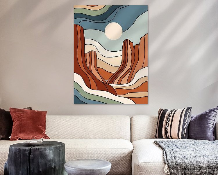 Example of the artwork in a room