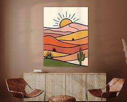 Example of the artwork in a room