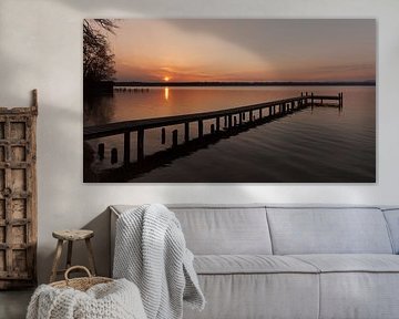 sunset at lake Starnberg