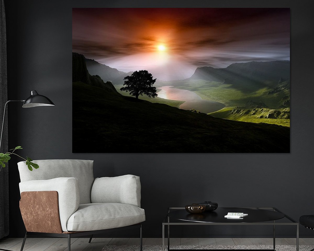 Example of the artwork in a room