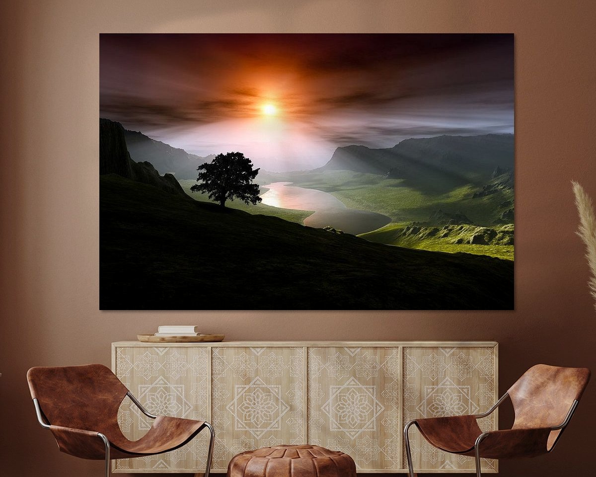 Example of the artwork in a room