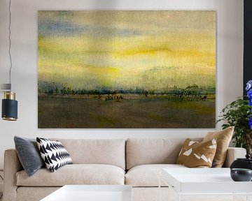 Extensive linear landscape