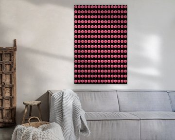 Dahlias's pink duplicated by Henriette Tischler van Sleen