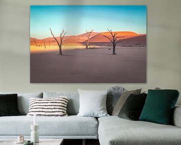 Namibia Deadvlei Tote Bäume am Morgen von Jean Claude Castor