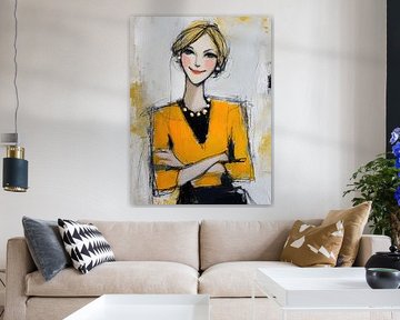 Terschelling woman painting