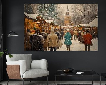 Christmas Market by Abstract Painting