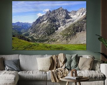 De TMB rond de Mont Blanc: een spectaculaire langeafstandswandelroute door Frankrijk, Italië en Zwitserland - vol gletsjers, bergtoppen, alpenweiden en prachtige bergmomenten. van Miriam Schwarzfischer Fotografie