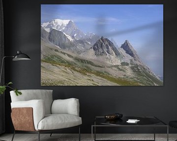 Mont Blanc: Een spectaculaire langeafstandswandelroute door Frankrijk, Italië en Zwitserland - vol gletsjers, bergtoppen, alpenweiden en prachtige bergmomenten. van Miriam Schwarzfischer Fotografie