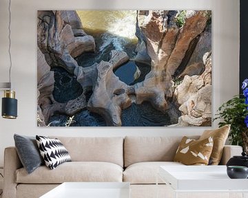 river at the bourkes potholes in south africa van ChrisWillemsen