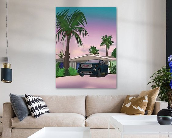 Example of the artwork in a room