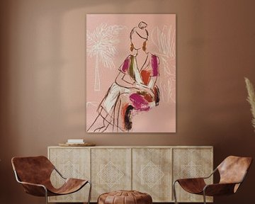 Pastell-Oase, modernes Porträt