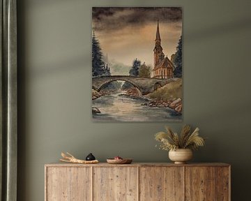 Aquarel part 223 van Tania Perneel