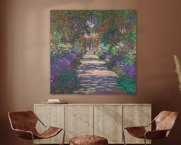 Pathway in Monet's Garden In Giverny, Claude Monet