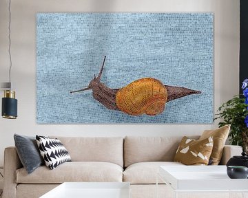 Snail mosaic by Richard Laschon