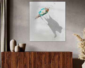 Lonely caravan by Richard Laschon