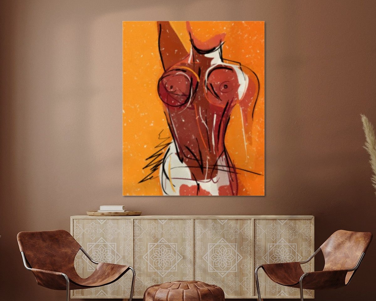 Example of the artwork in a room
