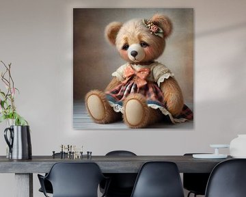 Trauriges Teddymädchen