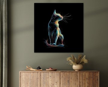Neon-Katzenschnur von TheXclusive Art
