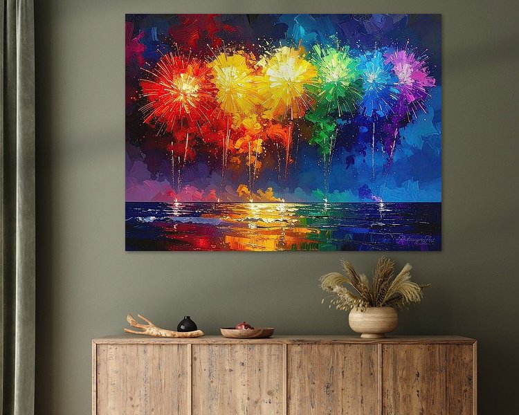 Example of the artwork in a room