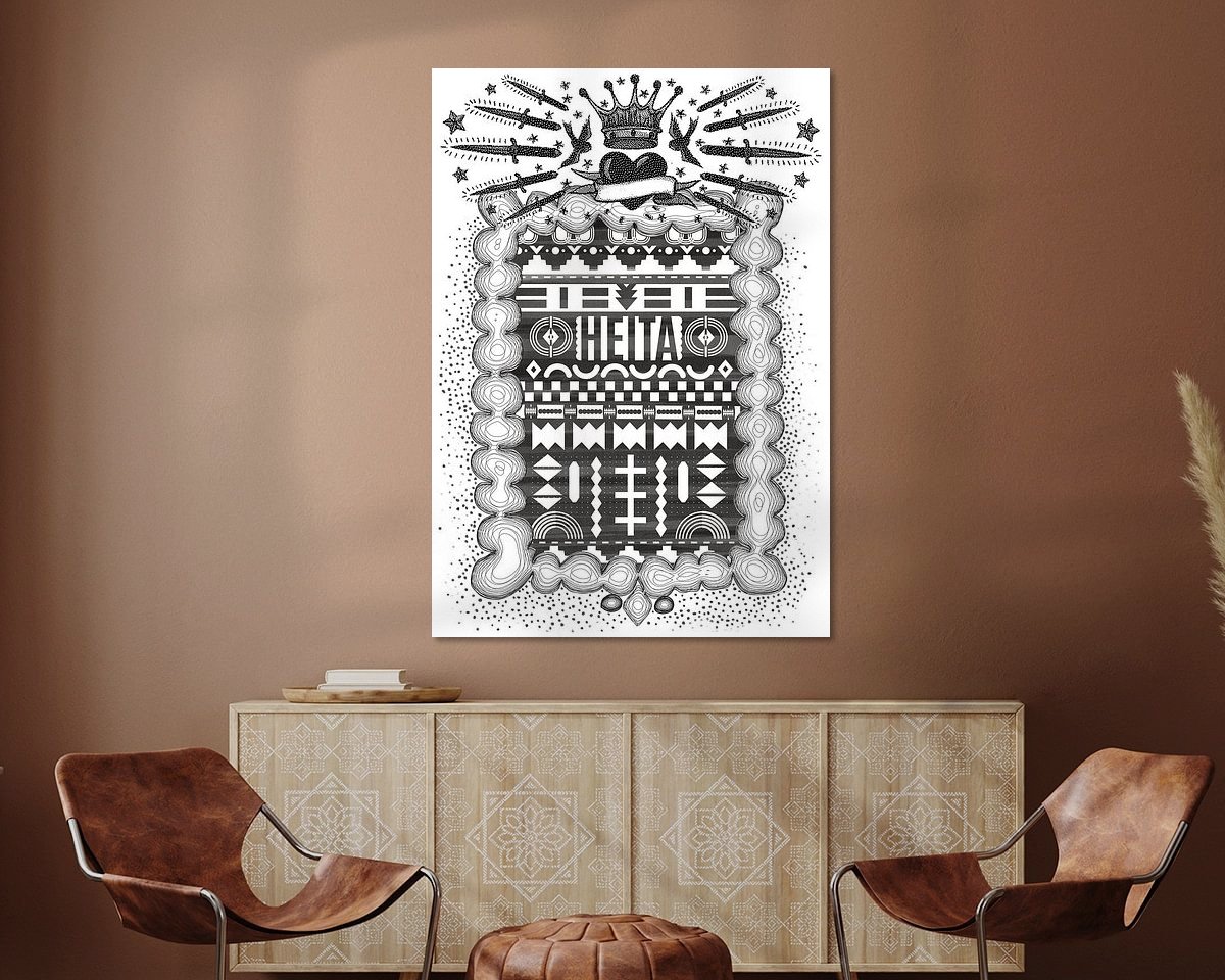 Example of the artwork in a room