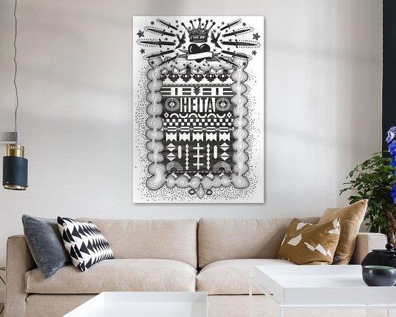 Example of the artwork in a room