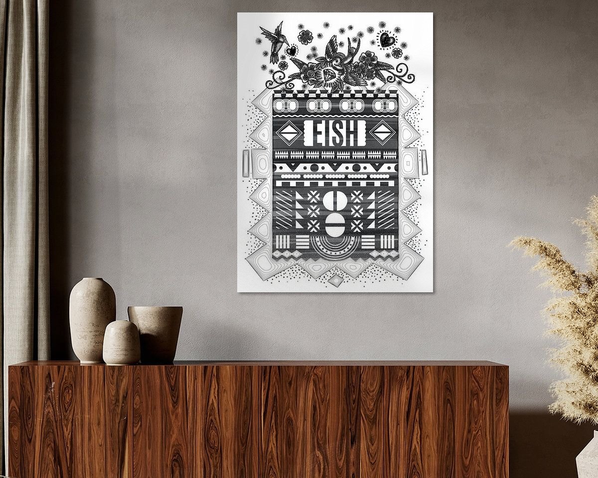 Example of the artwork in a room