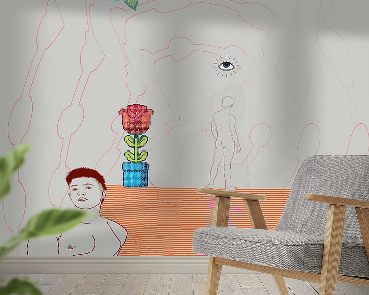 Example of the artwork in a room
