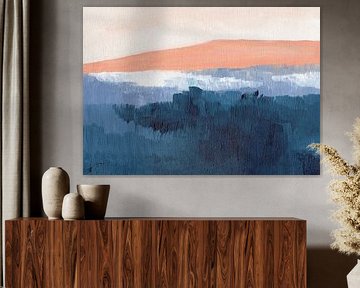 Lever de soleil dans la montagne