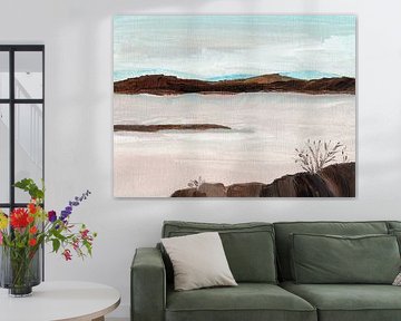 Gedämpfte Landschaft