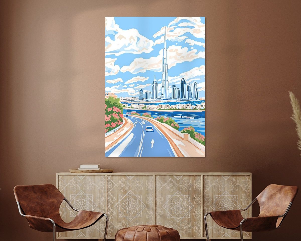 Example of the artwork in a room
