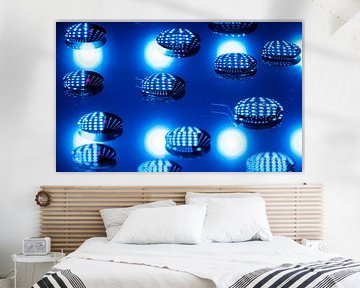 Matrice LED bleue abstraite sur WSPictures