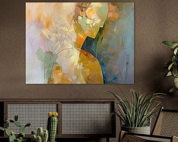 Abstract Woman with Colours by Eye catching paintings