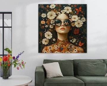 Blumen Mädchen | Schmetterling Frau