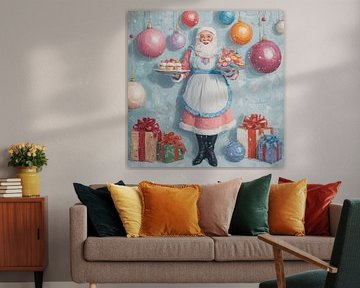 Kerstman | Mrs Claus Treats van ARTEO Schilderijen