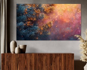 Christmas branches | Christmas branch lights by Abstract Painting