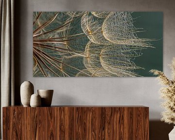 Panorama aus goldenem Flaum im Licht von Marjolijn van den Berg