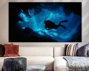 Cavern Diving by Transmutation Art