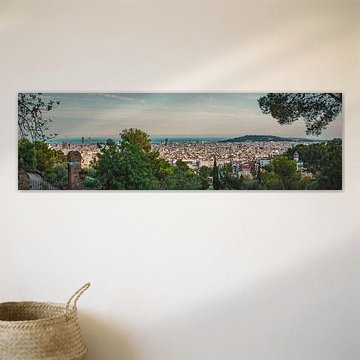 Ein Panoramablick über Barcelona