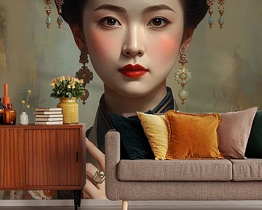 Example of the artwork in a room