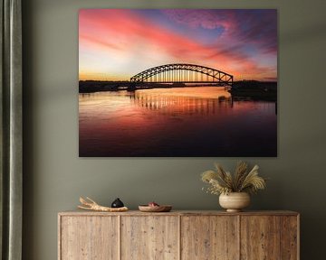 IJssel bridge in Zwolle during sunrise by Bas van der Gronde