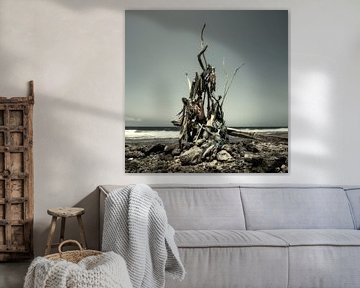 Kunstwerk van wrakhout van Keesnan Dogger Fotografie