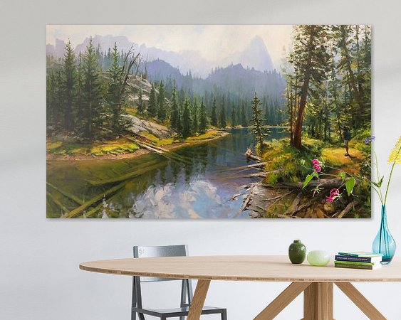 Example of the artwork in a room