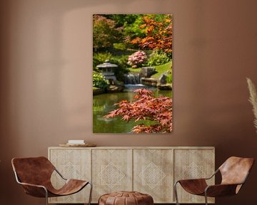 Japanese garden in autumn atmosphere by QEIMOY