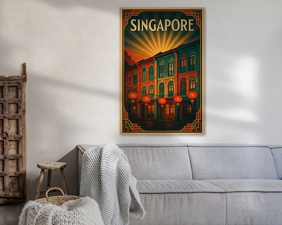 Example of the artwork in a room