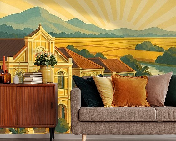 Example of the artwork in a room