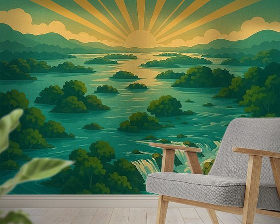 Example of the artwork in a room