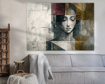 Vrouw | Vrouw Aardetinten van Kunst Kriebels